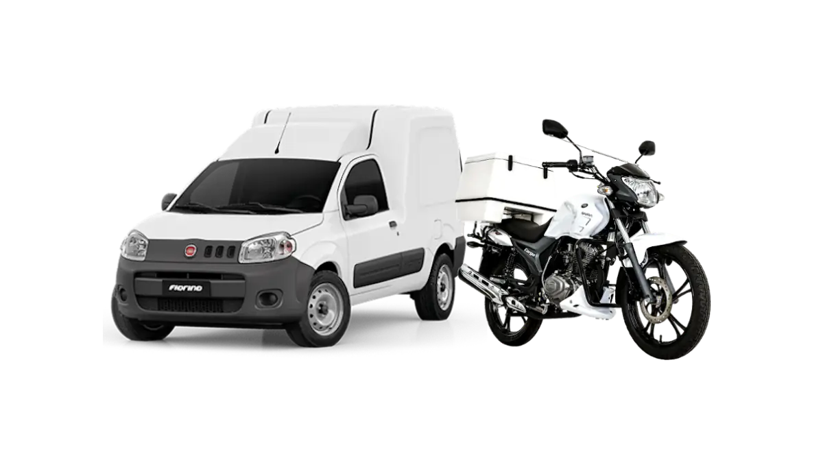 Entrega com veículo utilitário — maior capacidade de carga